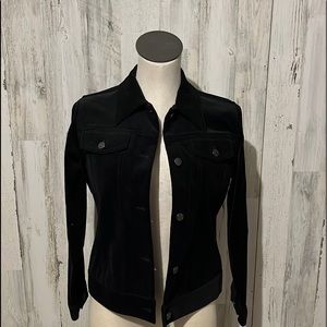Black velvet Relativity jacket size small.